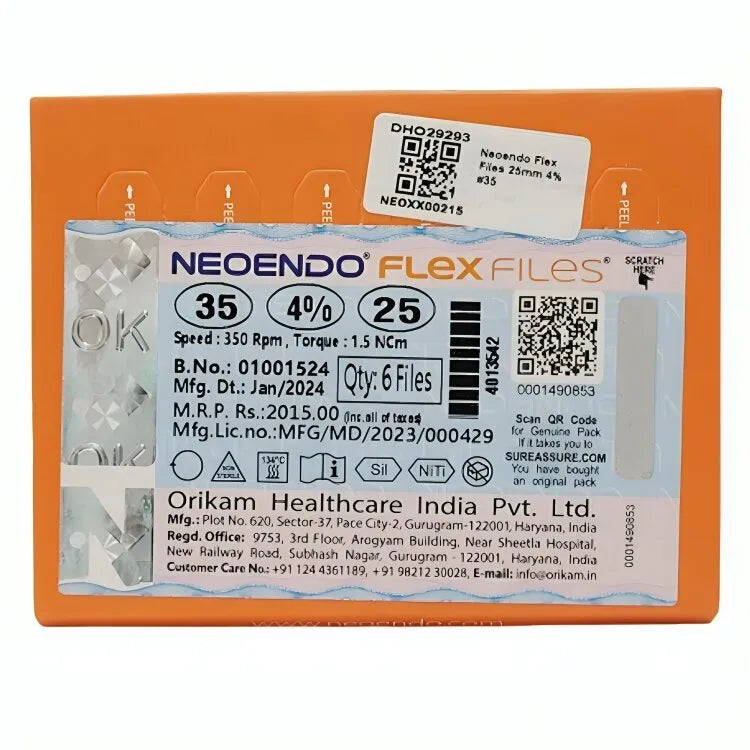NeoEndo Flex Rotary Files 25mm