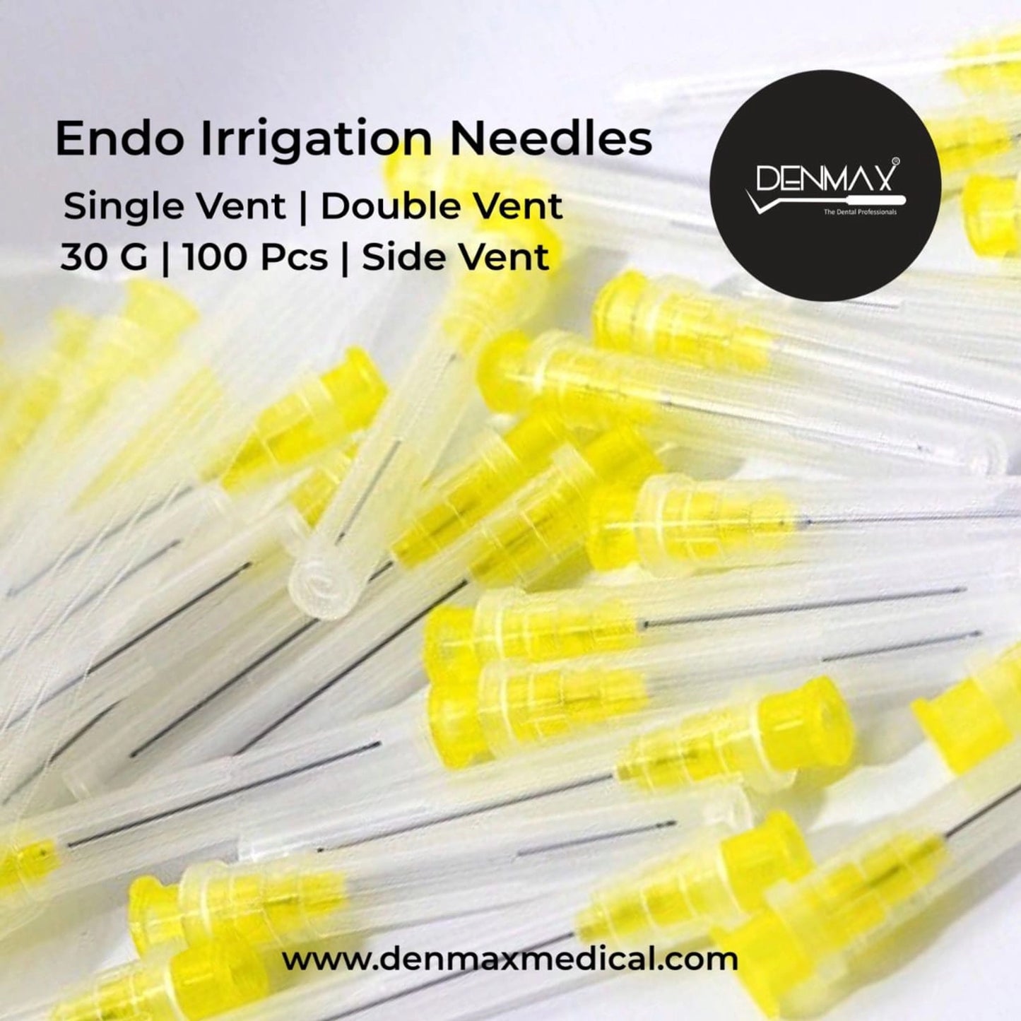Dental Endo Irrigation Needle Tip – End Closed, One Side & Double Side Vented-Denmax