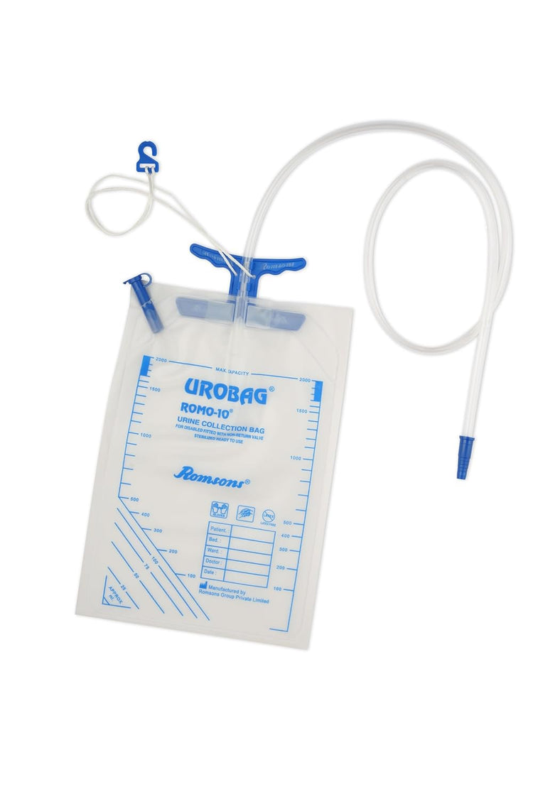Romsons Romo-10 Urine Collection Bag - 100cm Pack of 25 (DB-1070)