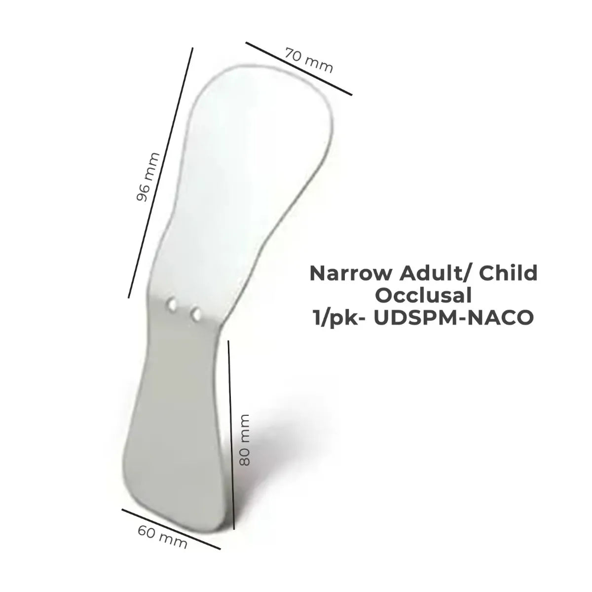 U Ortho Double Sided Stainless Steel Photographic Mirrors Angulated