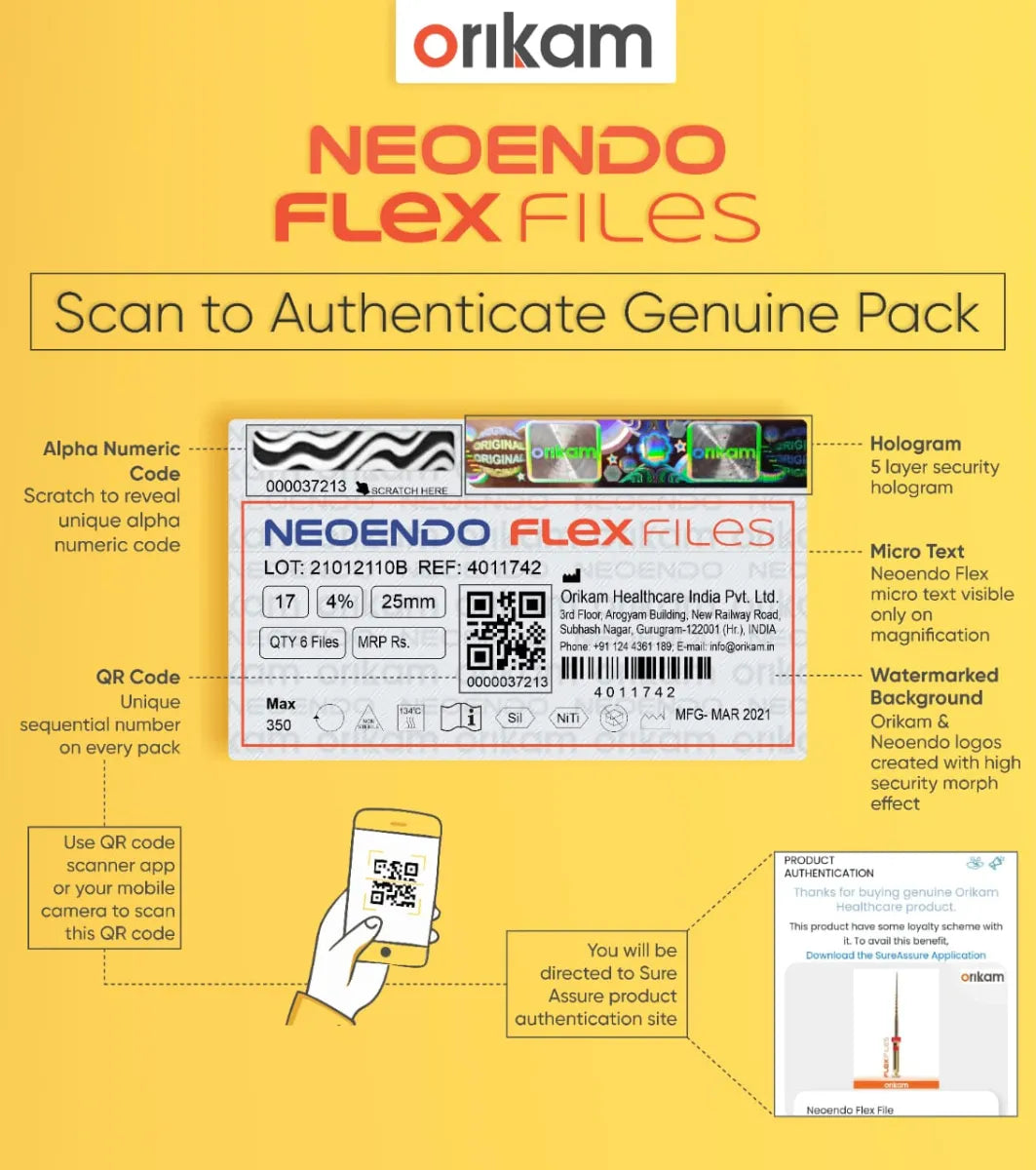 NeoEndo Flex Rotary Files 25mm
