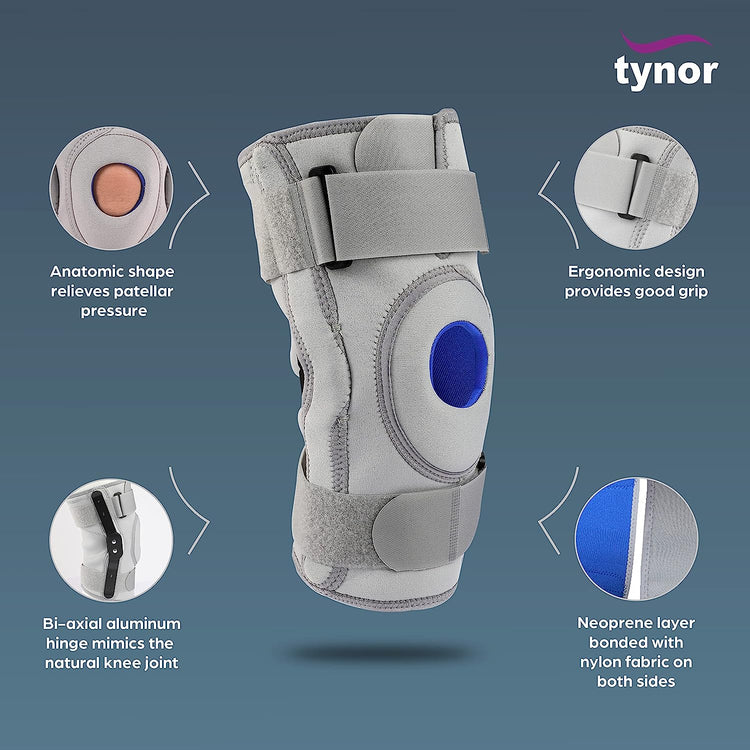 Tynor Hinged Knee Support - Neoprene