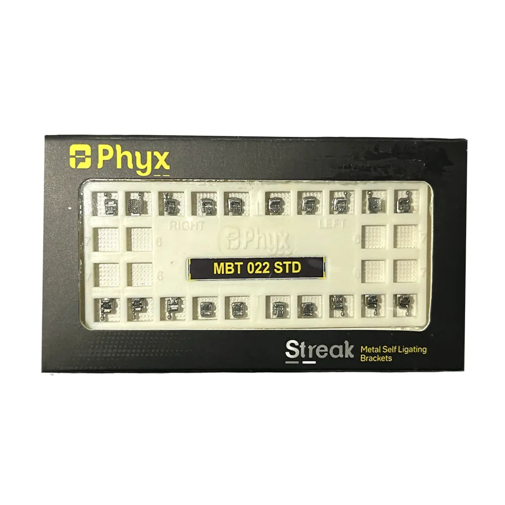 Phyx Streak Metal Self Ligating Brackets