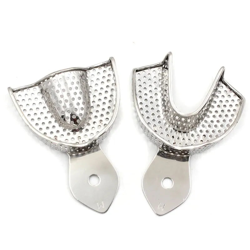 GII Impression Trays perforated stainless steel (Set of 10)