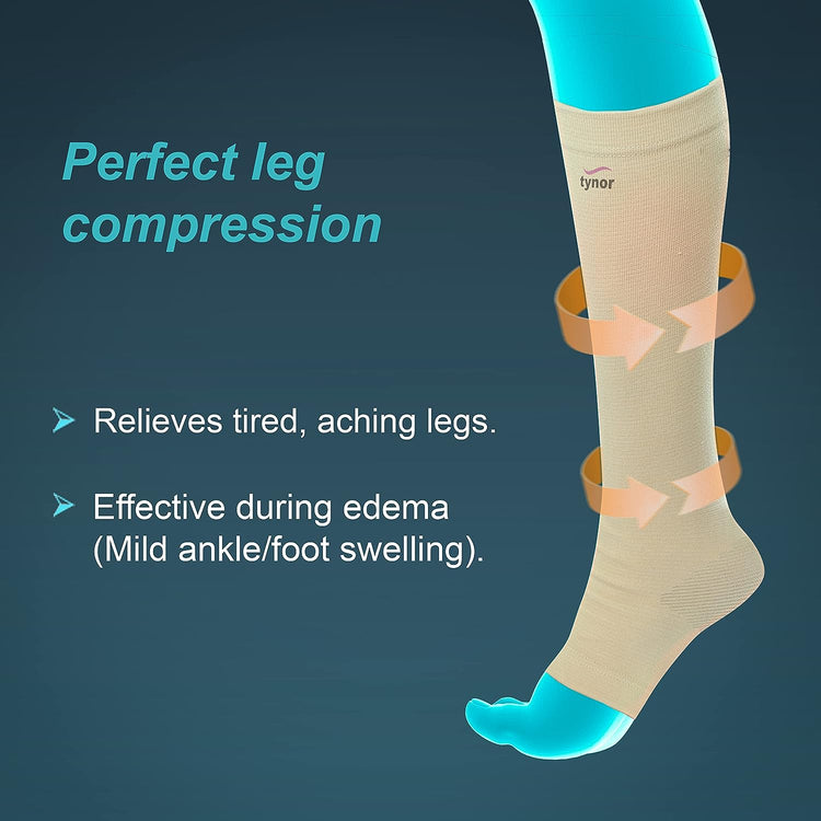 Tynor Below-Knee Compression Stockings