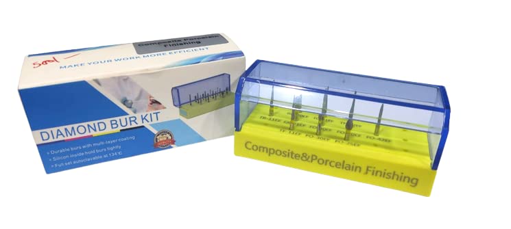 NEW DIAMOND Composite & Porcelain Finishing Bur Kit (11 Pcs)
