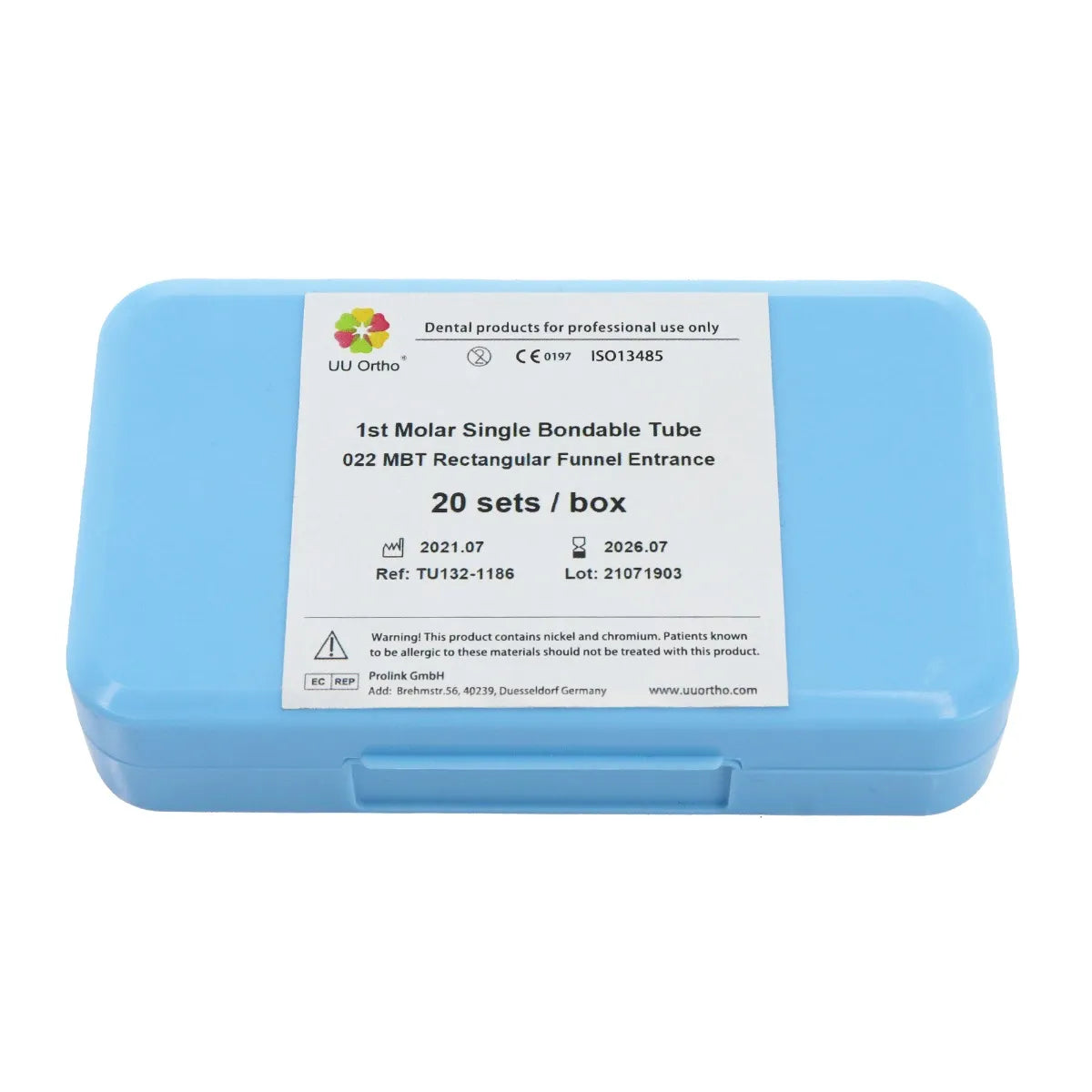 UU Ortho Premium Bondable Buccal Tubes MBT (Pack of 20 Sets)