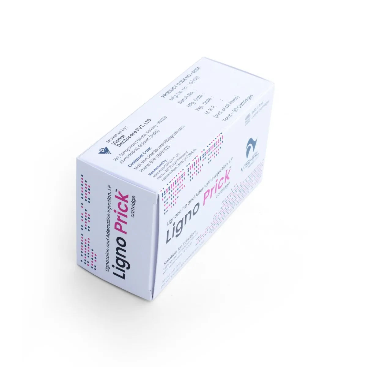 Vishal DentoCare Ligno Prick Cartridges (Pack of 50)