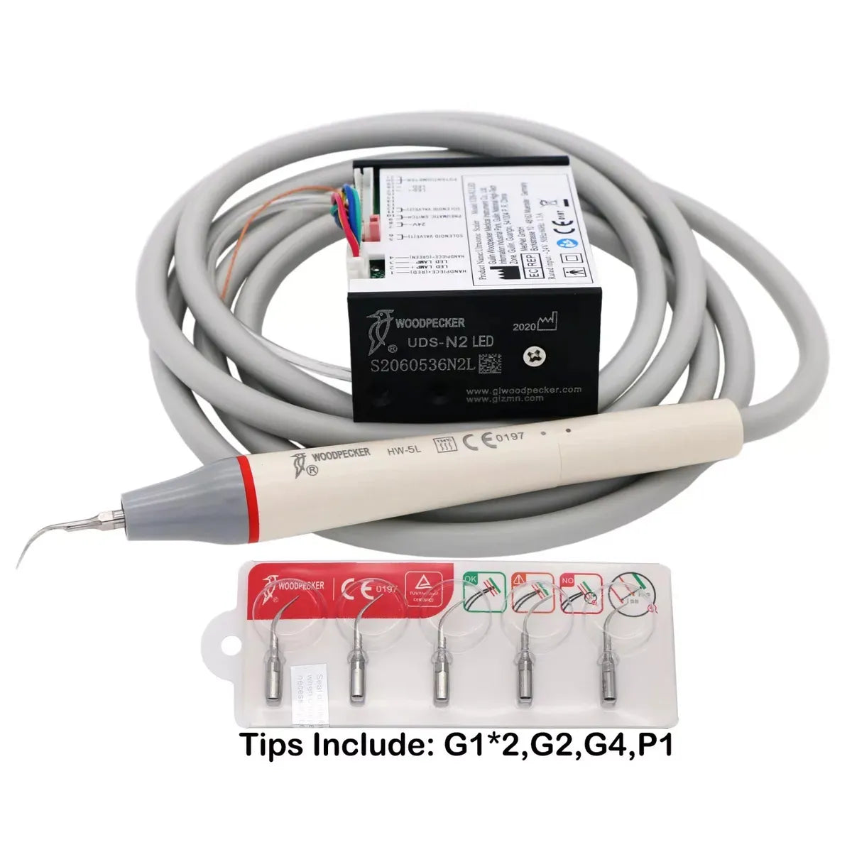 Woodpecker UDS -N2 LED Piezo-Ultrasonic Scaler With Tips