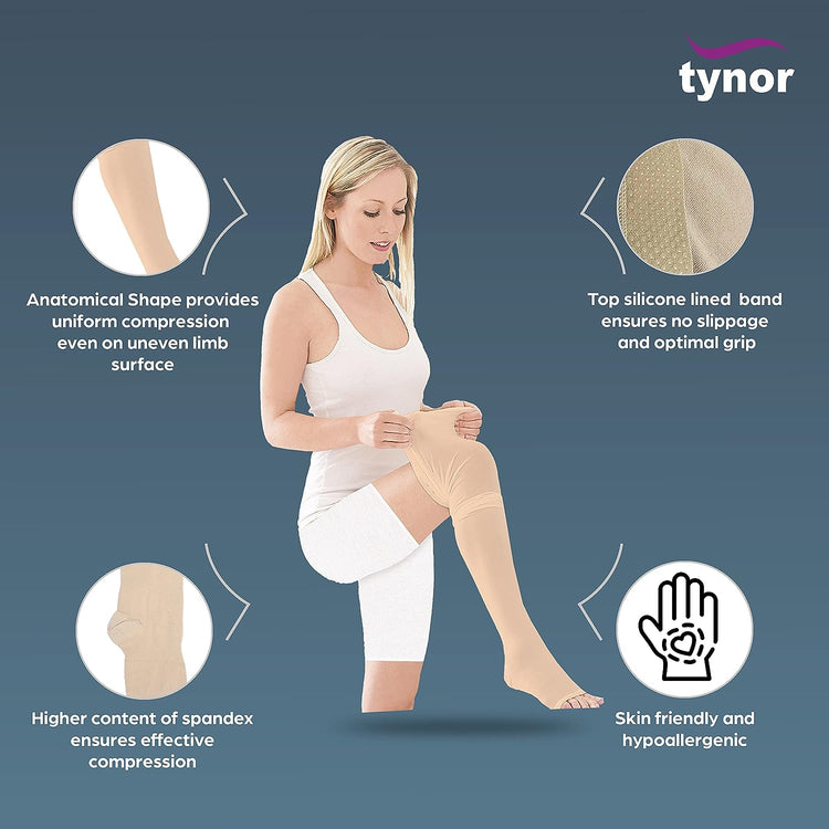 Tynor Knee High Medical Compression Stockings