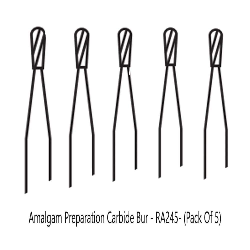 Pivo Amalgam Preparation Carbide Burs - RA (Pack Of 5)