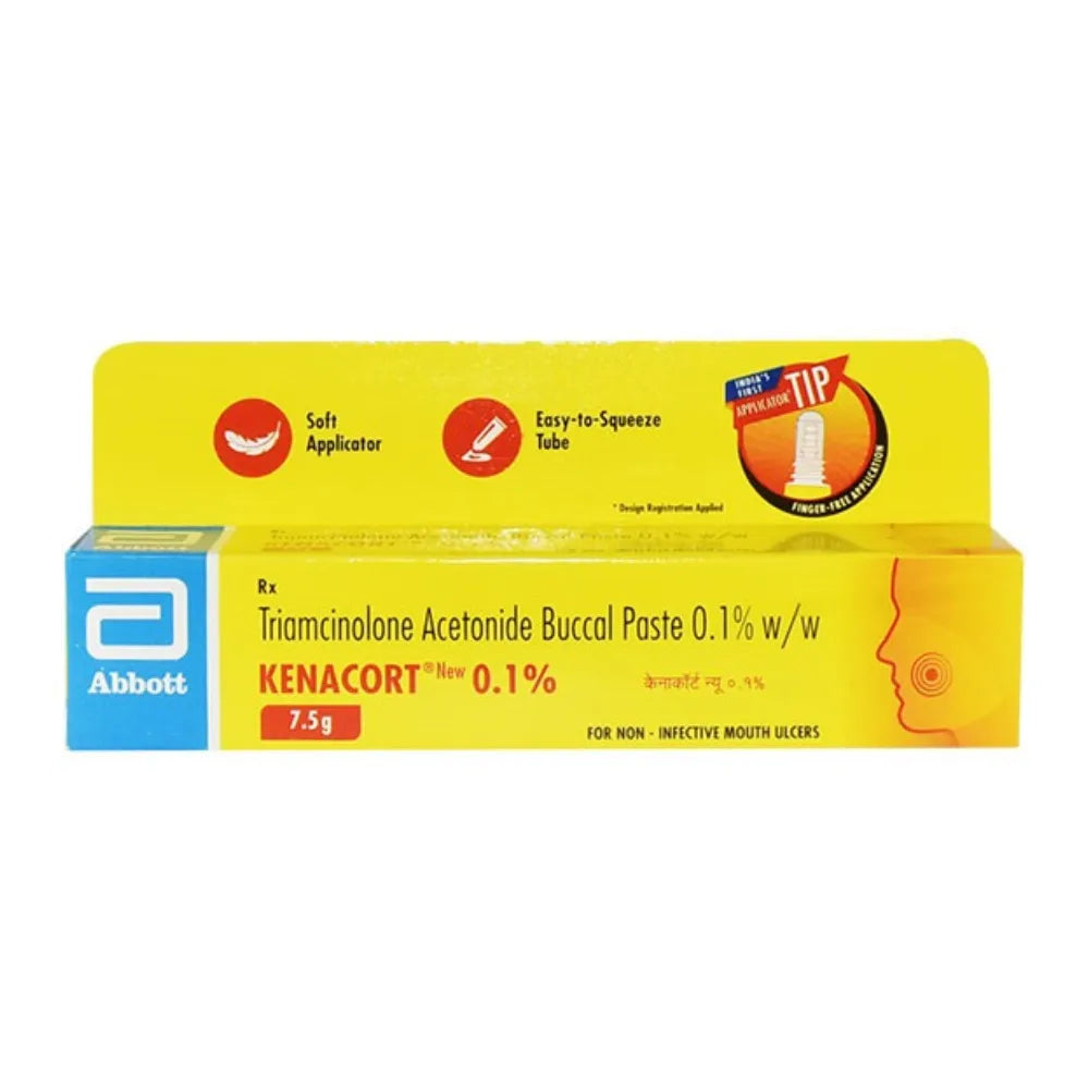 Abbott Kenacort 0.1% Oral Paste 7.5g (Pack of 1)