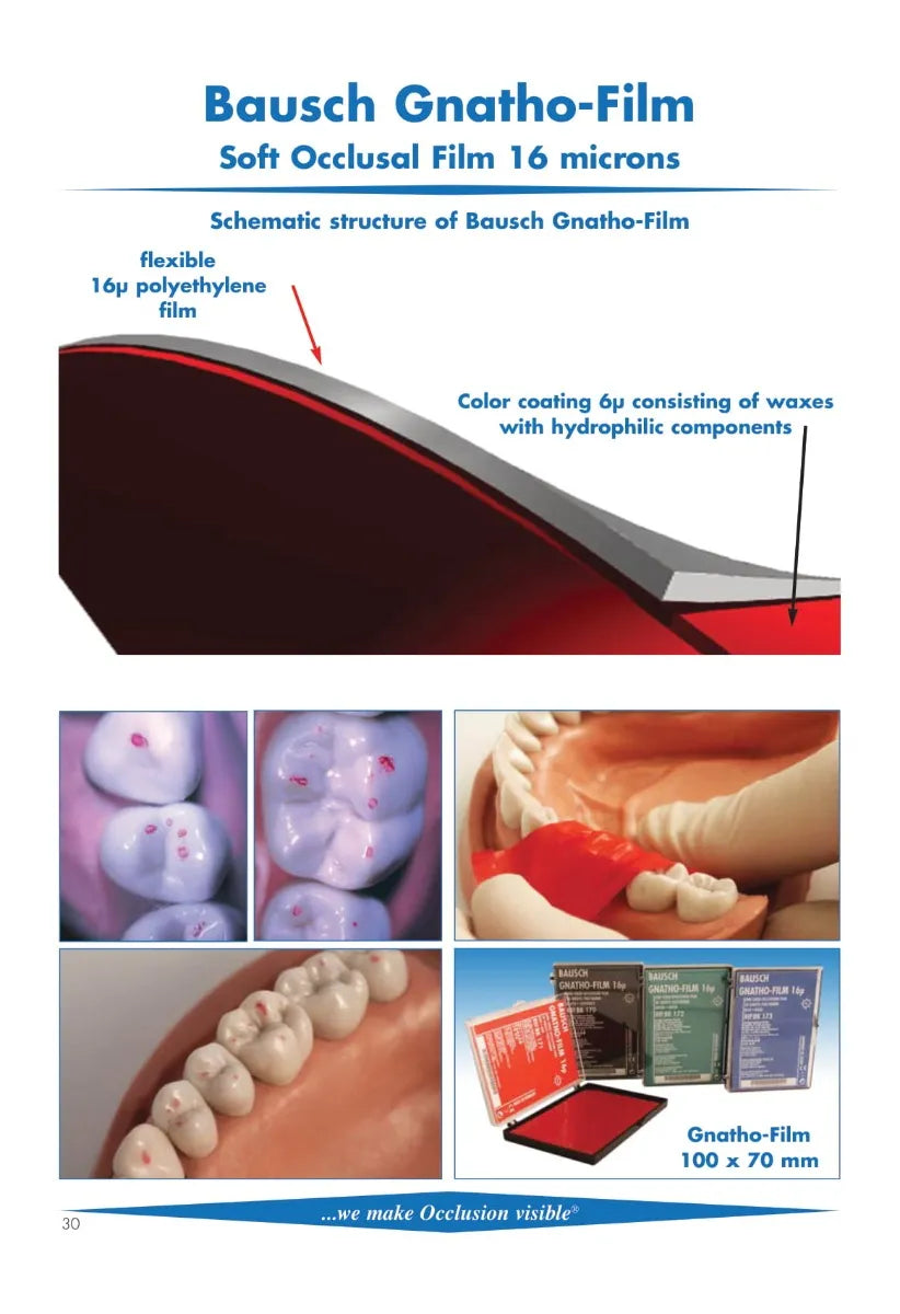 Bausch Gnatho-Film - Soft Occlusal Film 16µ Microns