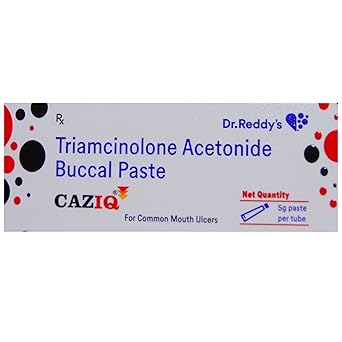 CAZIQ 0.1% W/W - Tube of 5g MOUTH ULCER PASTE