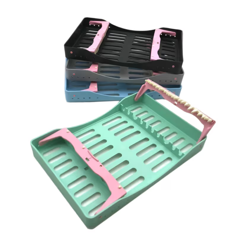 Denmax Autoclavable 10 Instrument Tray - With Lock Plastic