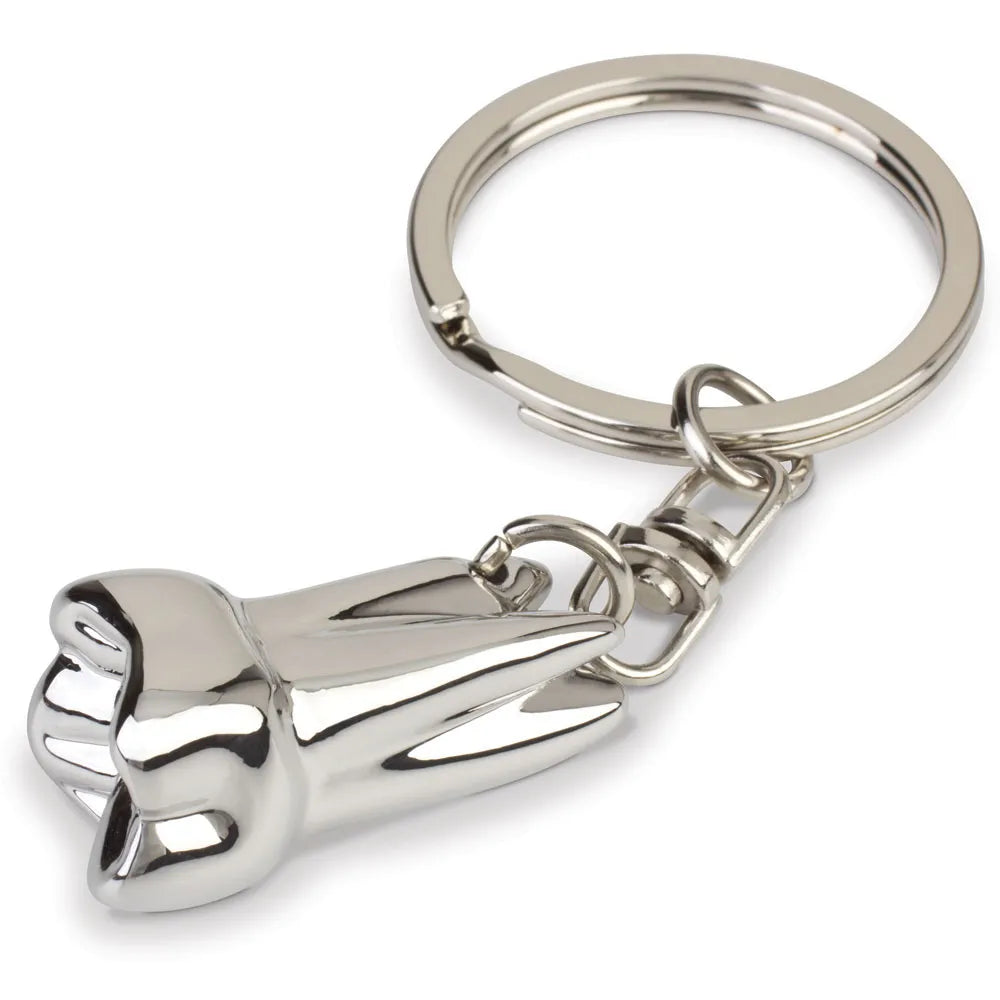 Dental Silver Tooth Key Chain