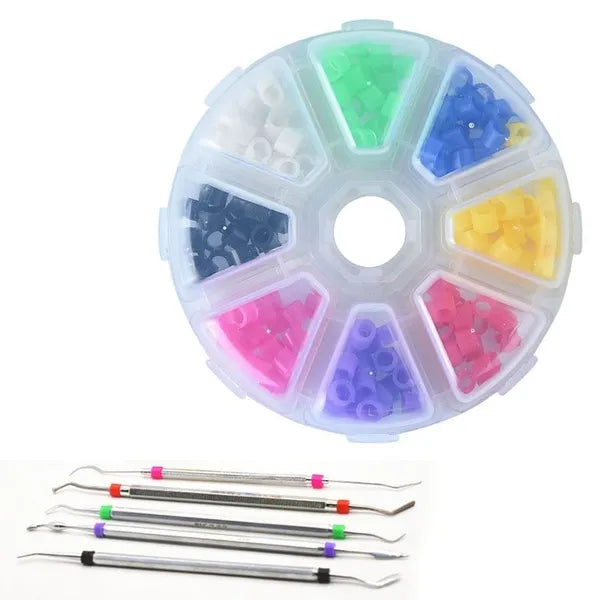 Dental Silicone Color Coding Rings (160 Pcs)