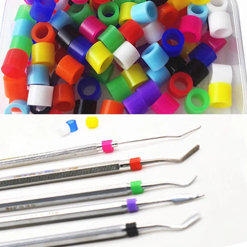 Dental Silicone Color Coding Rings (160 Pcs)