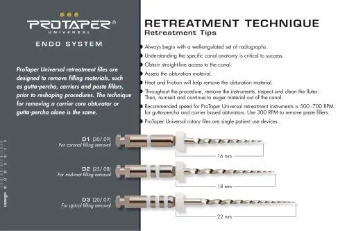 Dentsply Protaper Universal Retreatment Rotary File