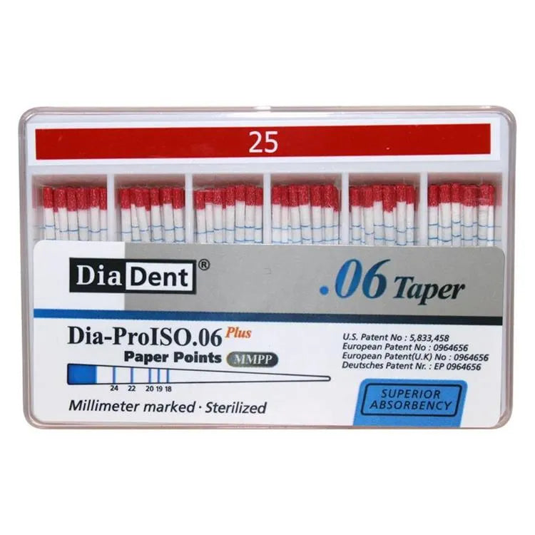 Diadent Paper Point Special Tapered 6%