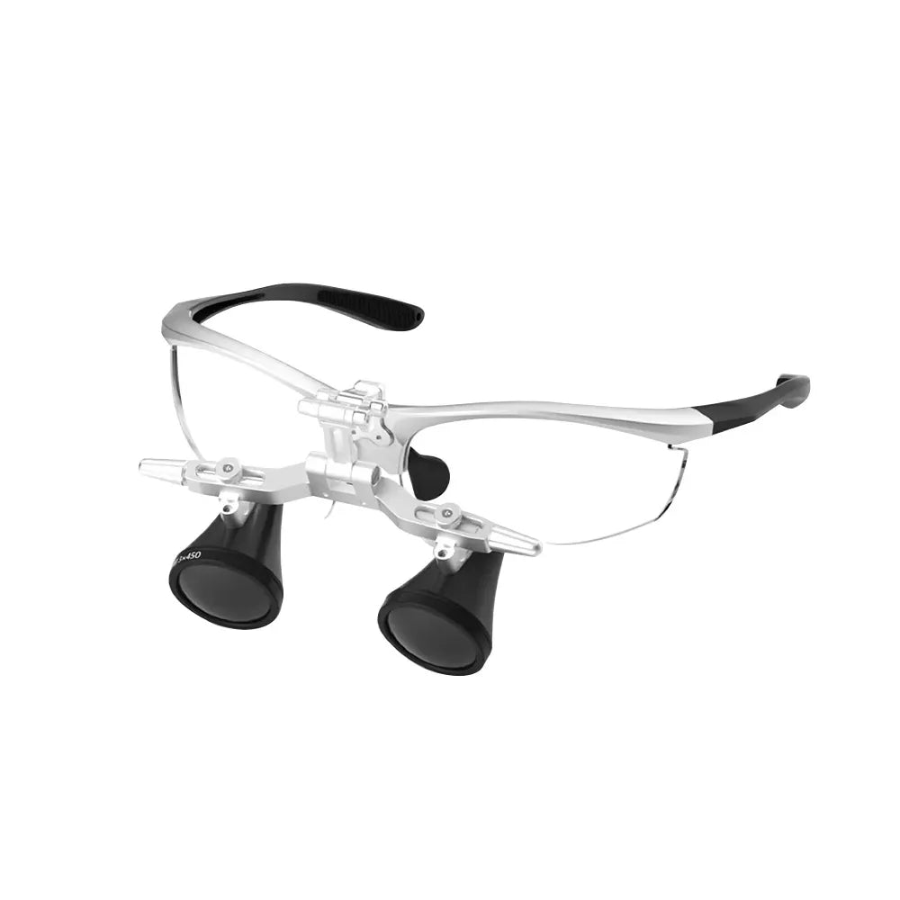 Eighteeth Brilliance Flip-Up Loupes with Softouch Surgical Headlight