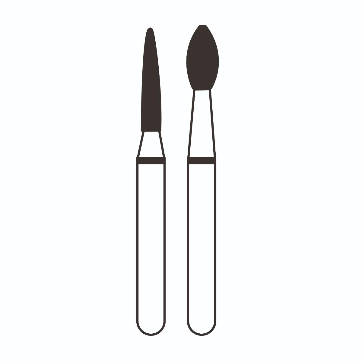 Frank Dental Flame Ogival FG Diamond Burs - Pack Of 10