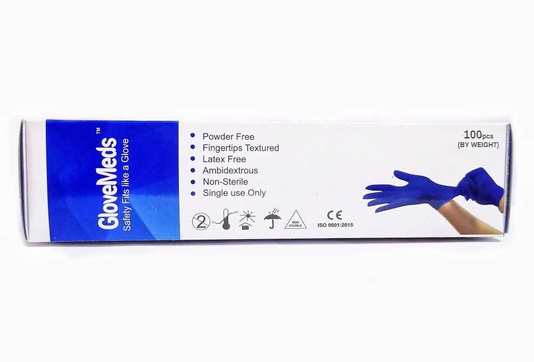 Glovemeds Examination Blue Nitrile Gloves