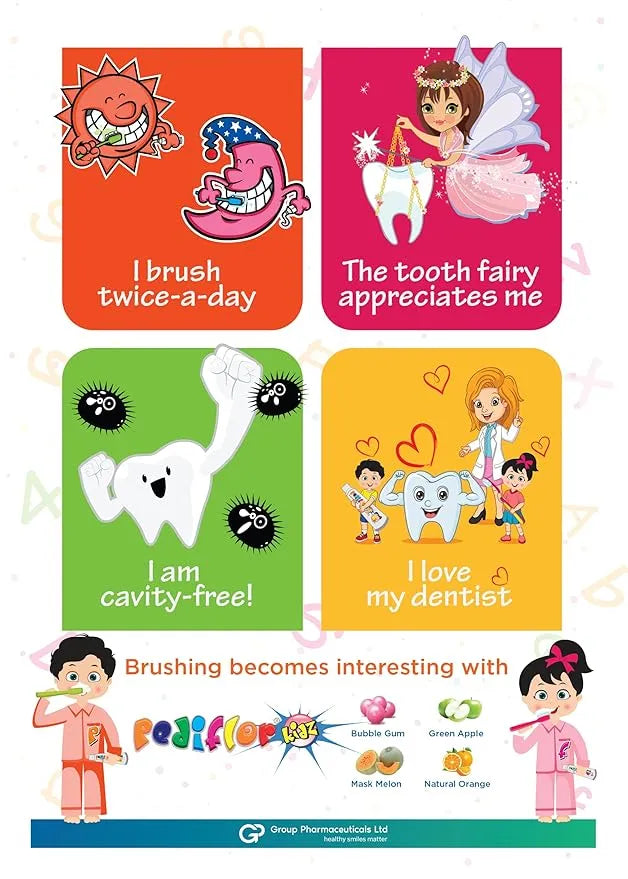 Group Pharma Pediflor Kidz Day & Night Kit With Buddy Toothbrush