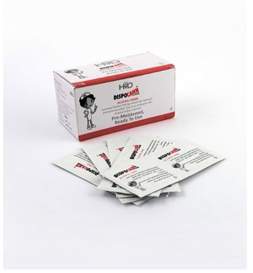 HMD Dispocann Alcohol Swab - Pack of 100