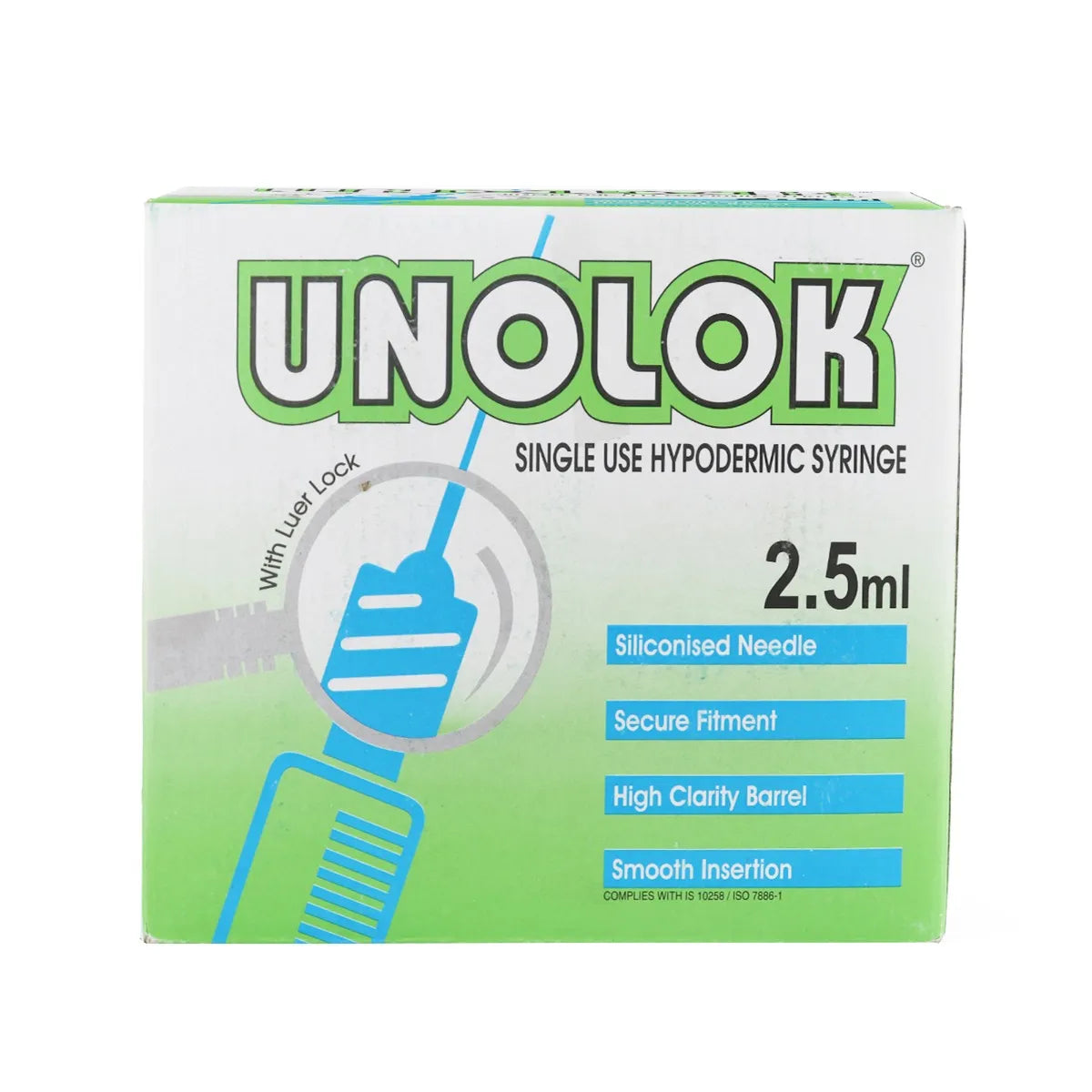 HMD Unolok Syringe 2.5ml | 26 Gauge | 1.5 Inch Needle