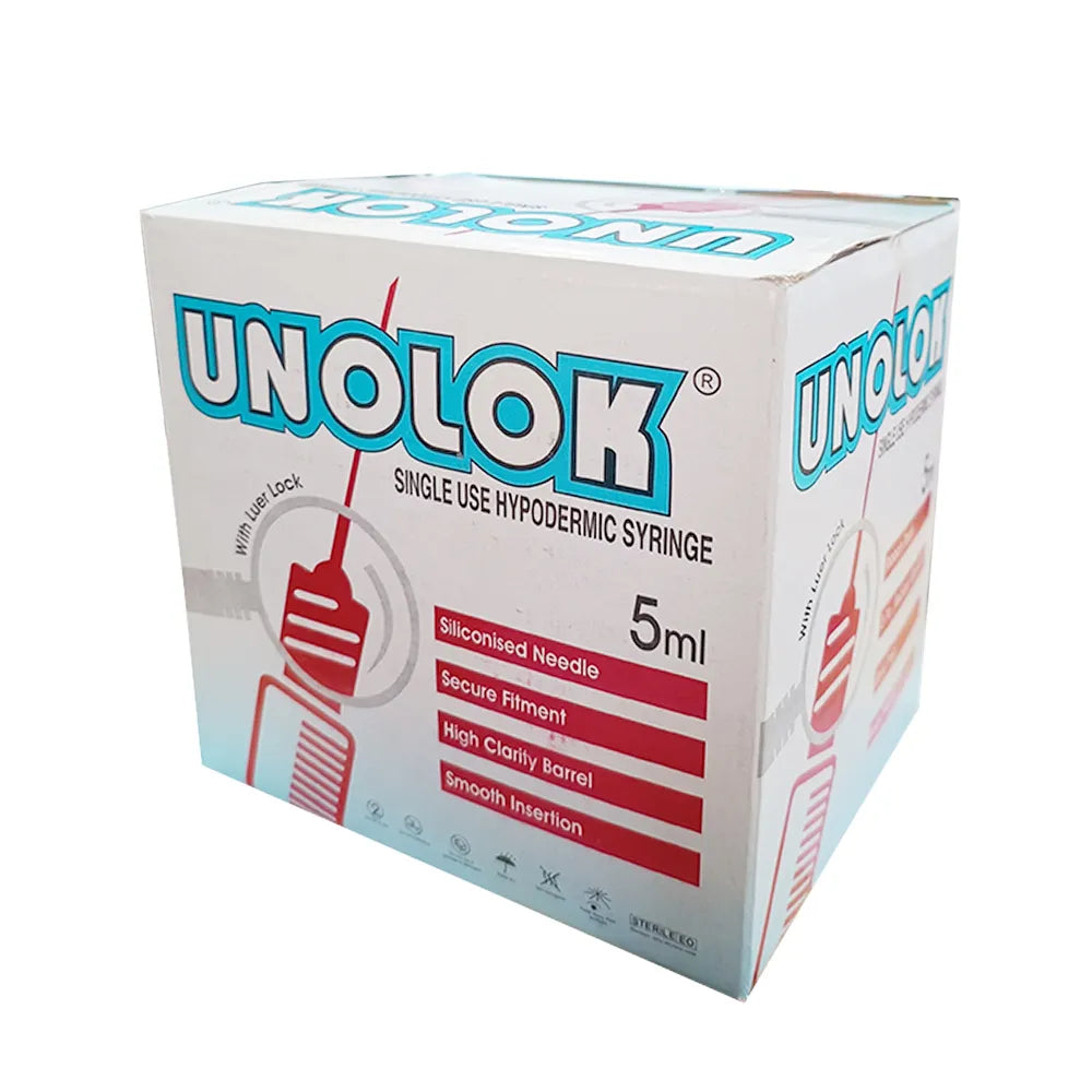 HMD Unolok Syringe 5ml | 27 Gauge | 1.5 Inch Needle