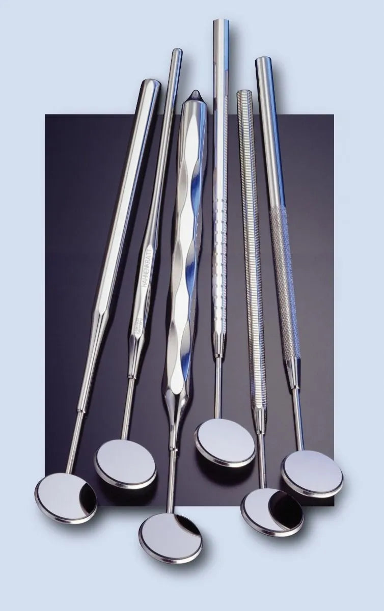 Hahnenkratt Stainless Steel Handles for Mouth Mirrors 1/pk