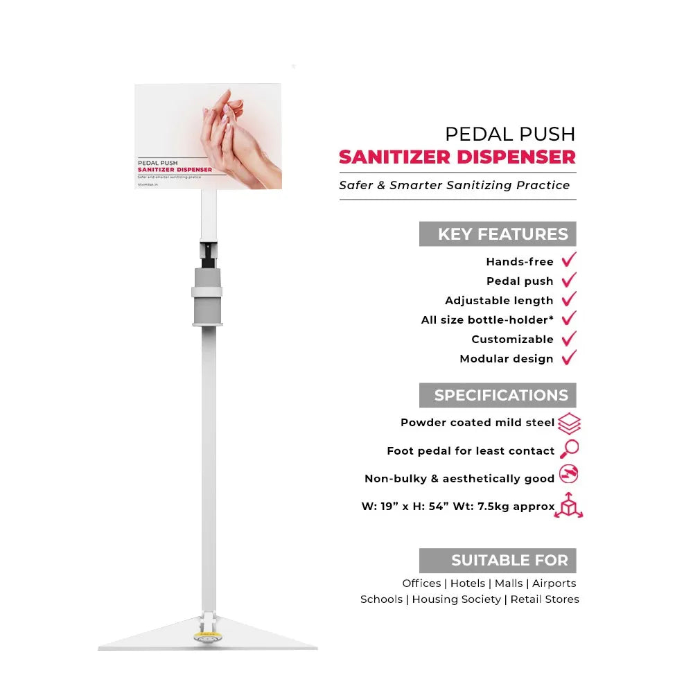 Hand Free Pedal Operated Sanitizer Dispenser