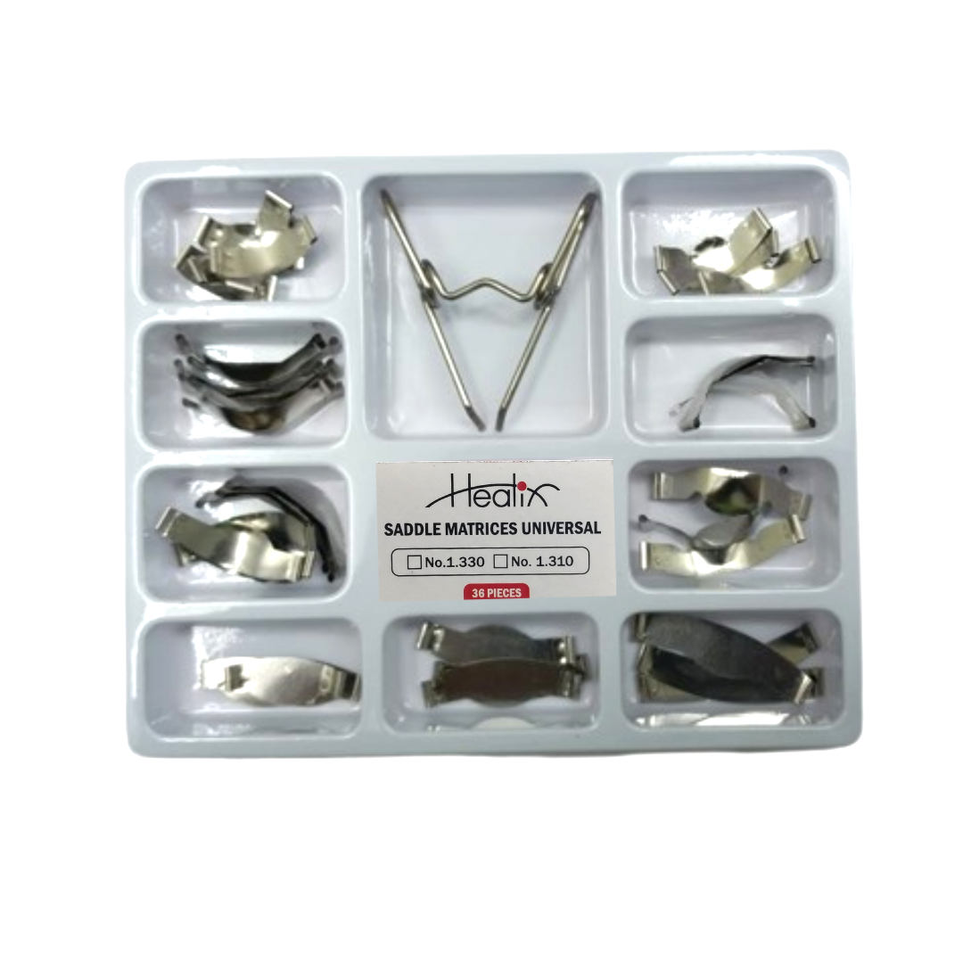 Healix Stainless Steel Universal Dental Saddle Matrix bands