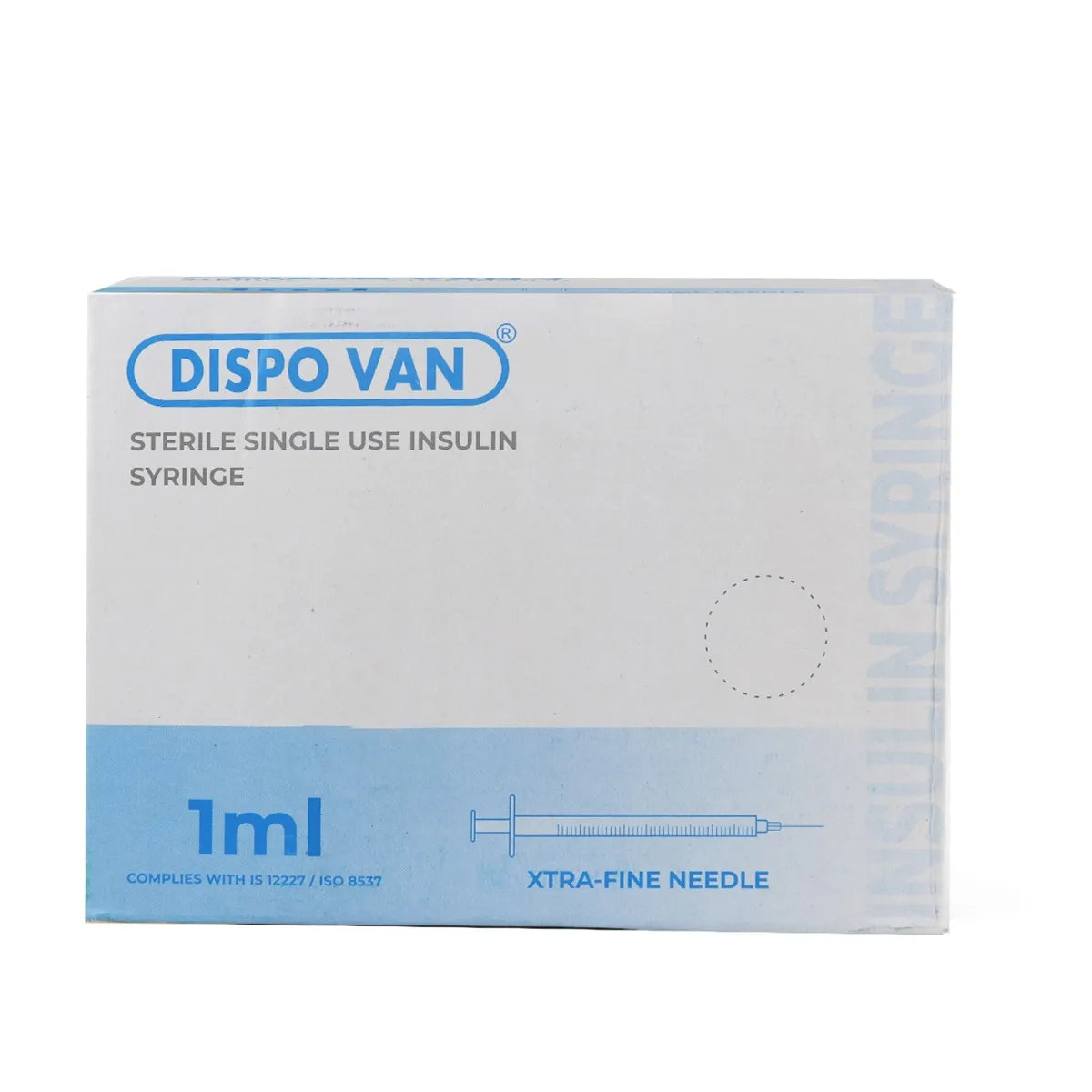 Hmd Dispo Van Insulin Syringe 1ml (U-40) | 31 Gauge | 15/64 Inch Needle