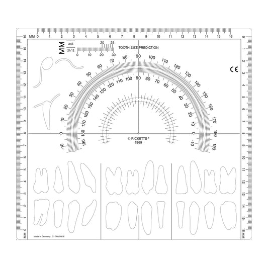 JJ Ortho Cephalometric Template - 1995 Type (80.01.19)