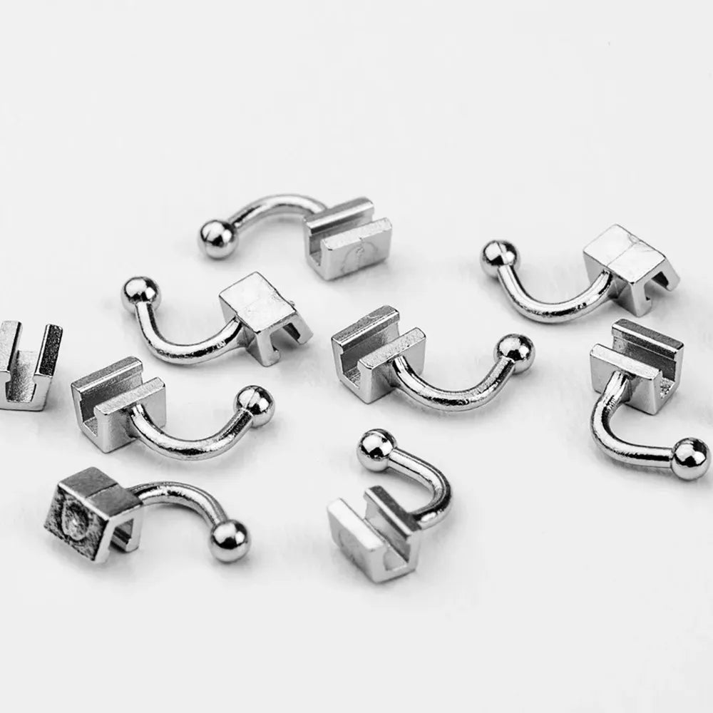 JJ Ortho Crimpable Ball Hooks Curved