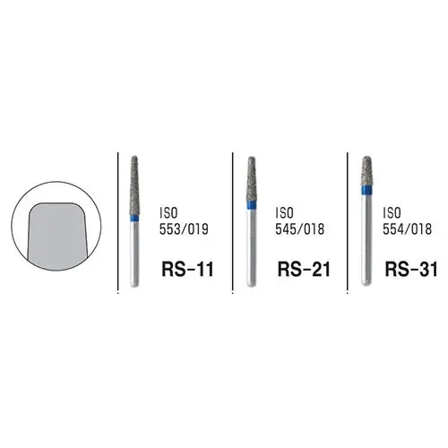 Mani Diamond Burs - Rounded Shoulder / Rs Series