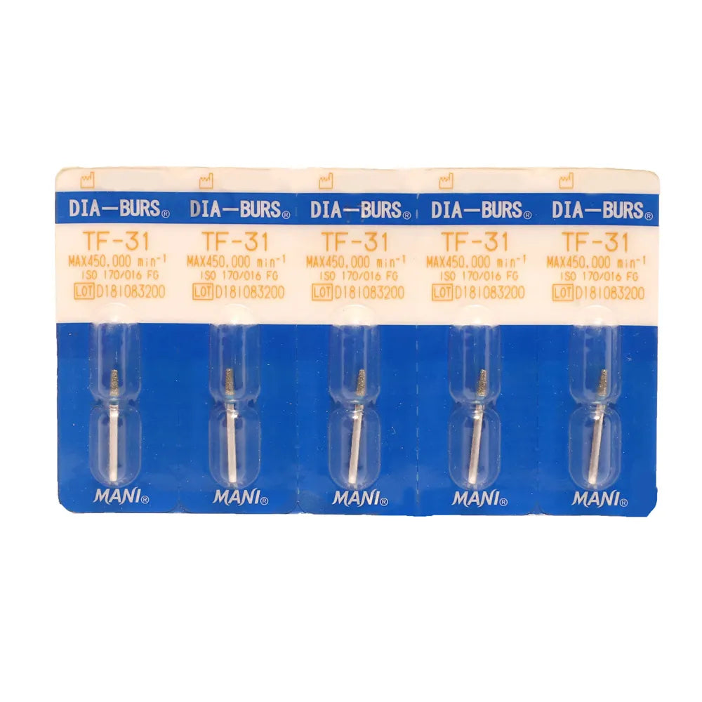 Mani Diamond Burs - Taper Flat End / Tf Series