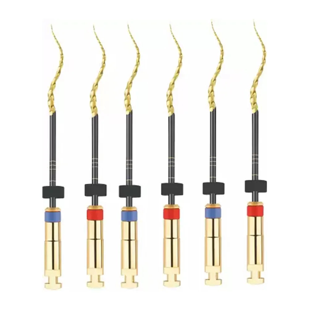 Micro Mega Hero Gold Rotary Files -25mm (Pack of 6)
