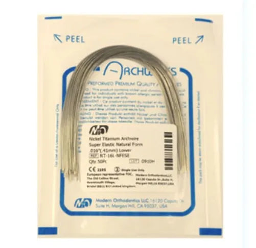 Modern Ortho Tinol-1 Superelastic Nitinol Archwires Solo - Rectangular