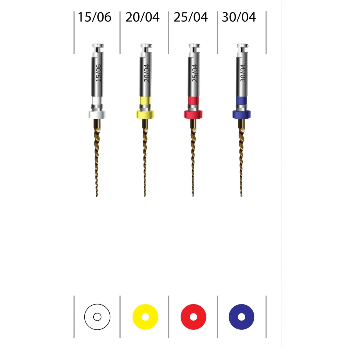 NT Pedo Gold Pro Assorted NiTi Rotary Files