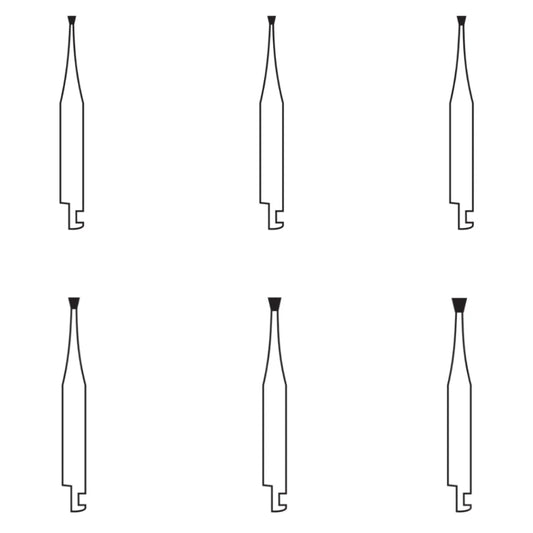 Pivo Single Inverted Cone CA Diamond Burs - SI (Pack Of 5)