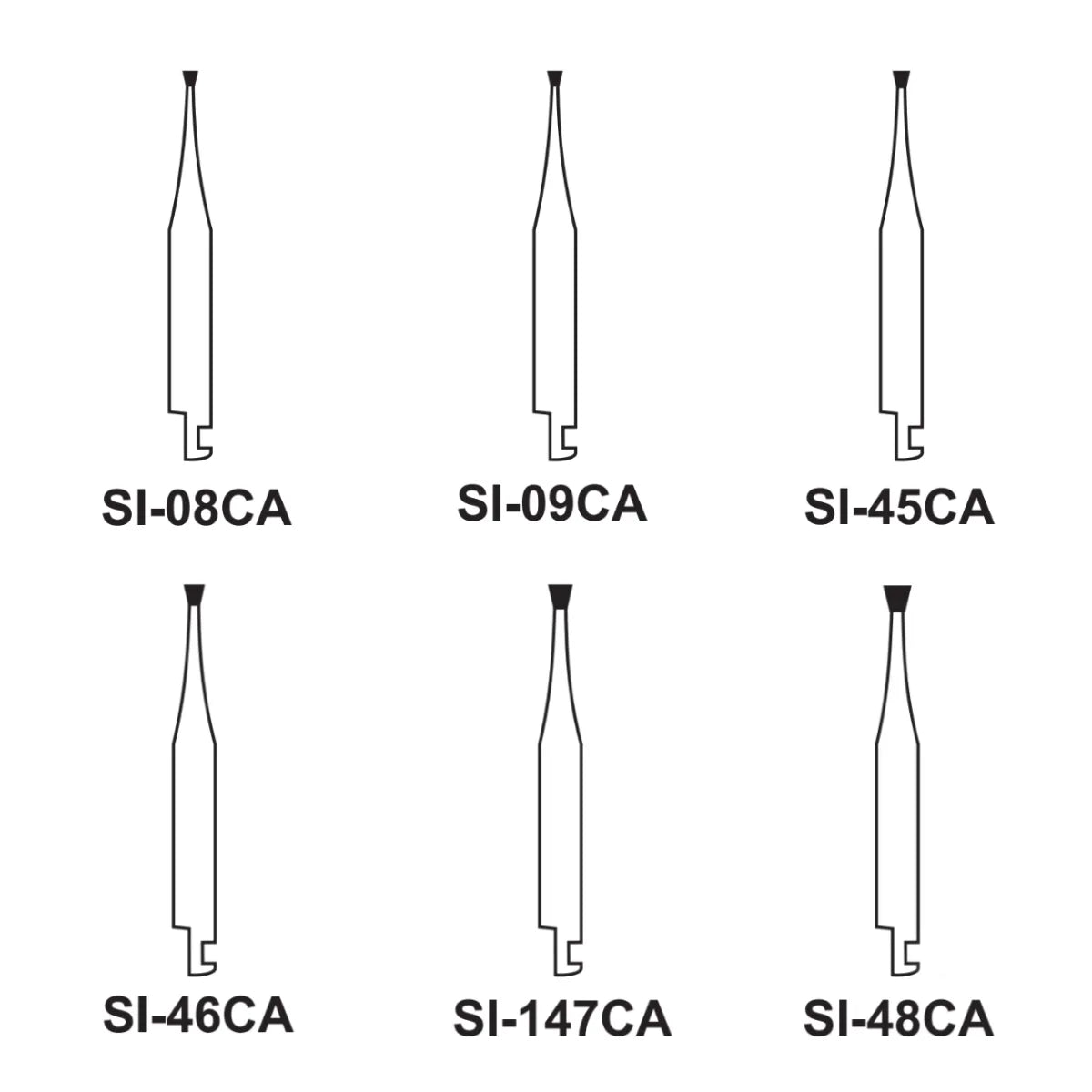 Pivo Single Inverted Cone CA Diamond Burs - SI (Pack Of 5)