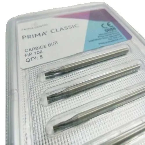 Prima Dental Carbide HP Taper Fissure Burs (Set Of 5 Burs)