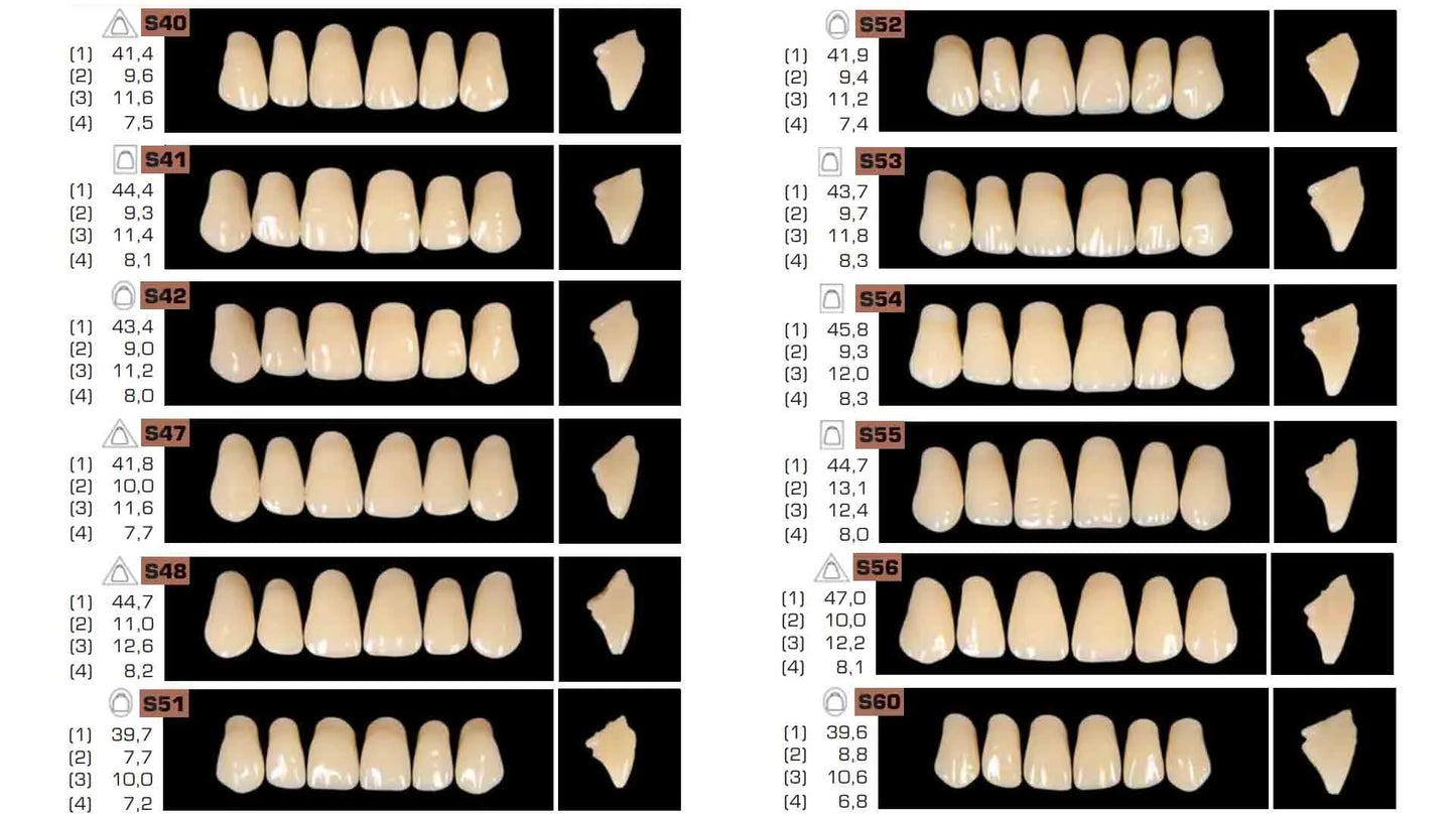 Ruthinium Acryrock Teeth Sets A3 (Pack of 4 sets)