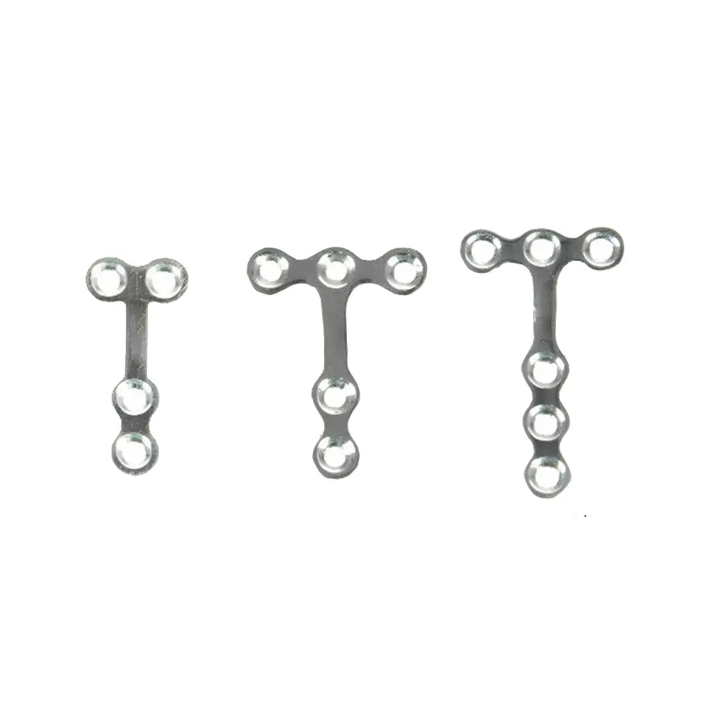 SK Surgicals SS Mini Bone Plates T Shape With Gap - 2mm