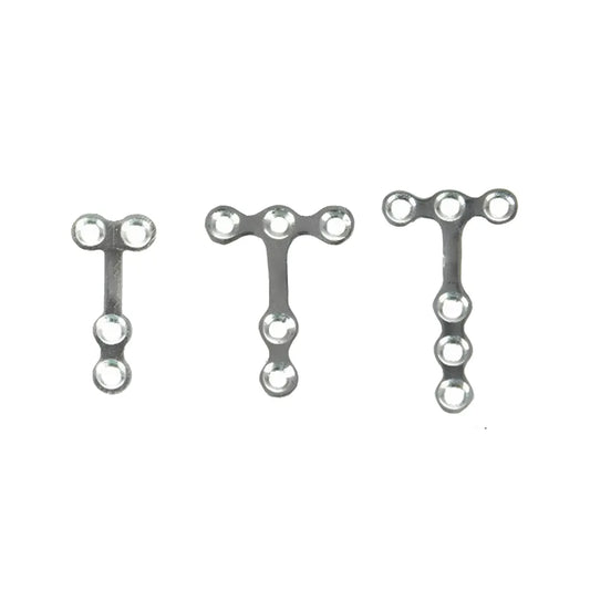 SK Surgicals SS Mini Bone Plates T Shape With Gap - 2mm