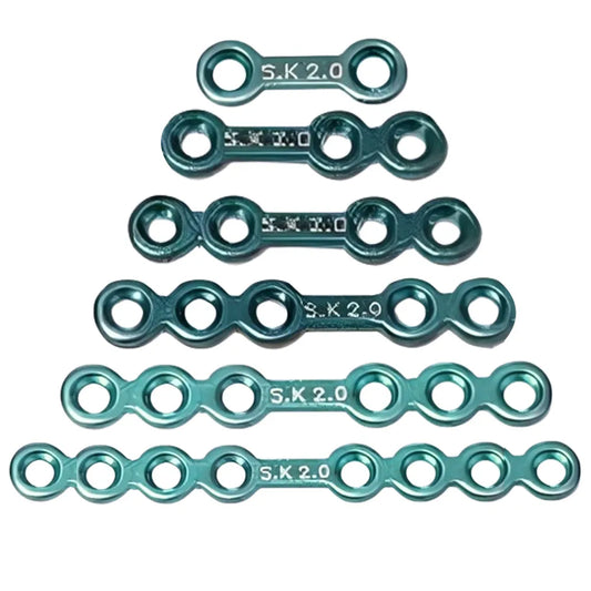 SK Surgicals Titanium Mini Bone Plates With Gap - 2.5mm