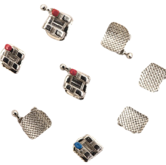 Metro Orthodontics Pink Series Upper Only 5-5 022 Ceramic Conventional Brackets